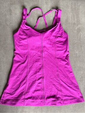 lululemon athletica Hot Pink Strappy Workout Tank